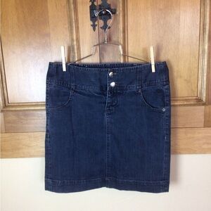 Converse denim two button mini skirt